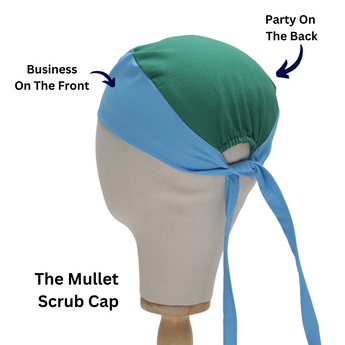 The "Mullet" Scrub Cap