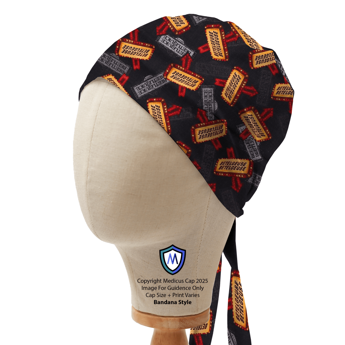 Betelgeuse This Way Signs Halloween Movie Scrub Caps