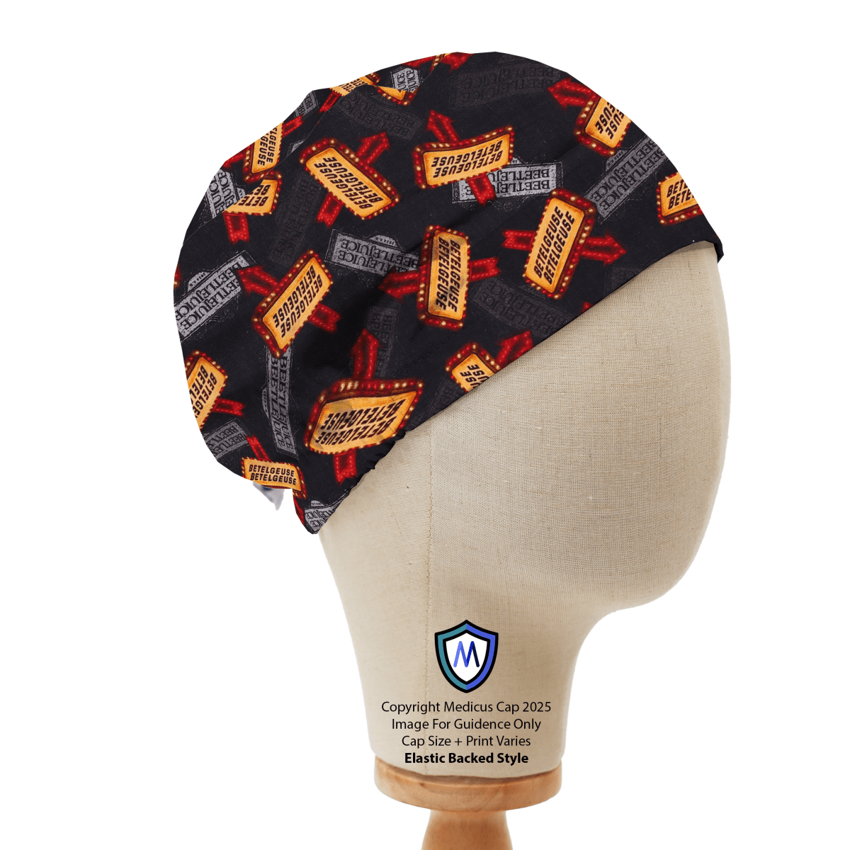 Betelgeuse This Way Signs Halloween Movie Scrub Caps