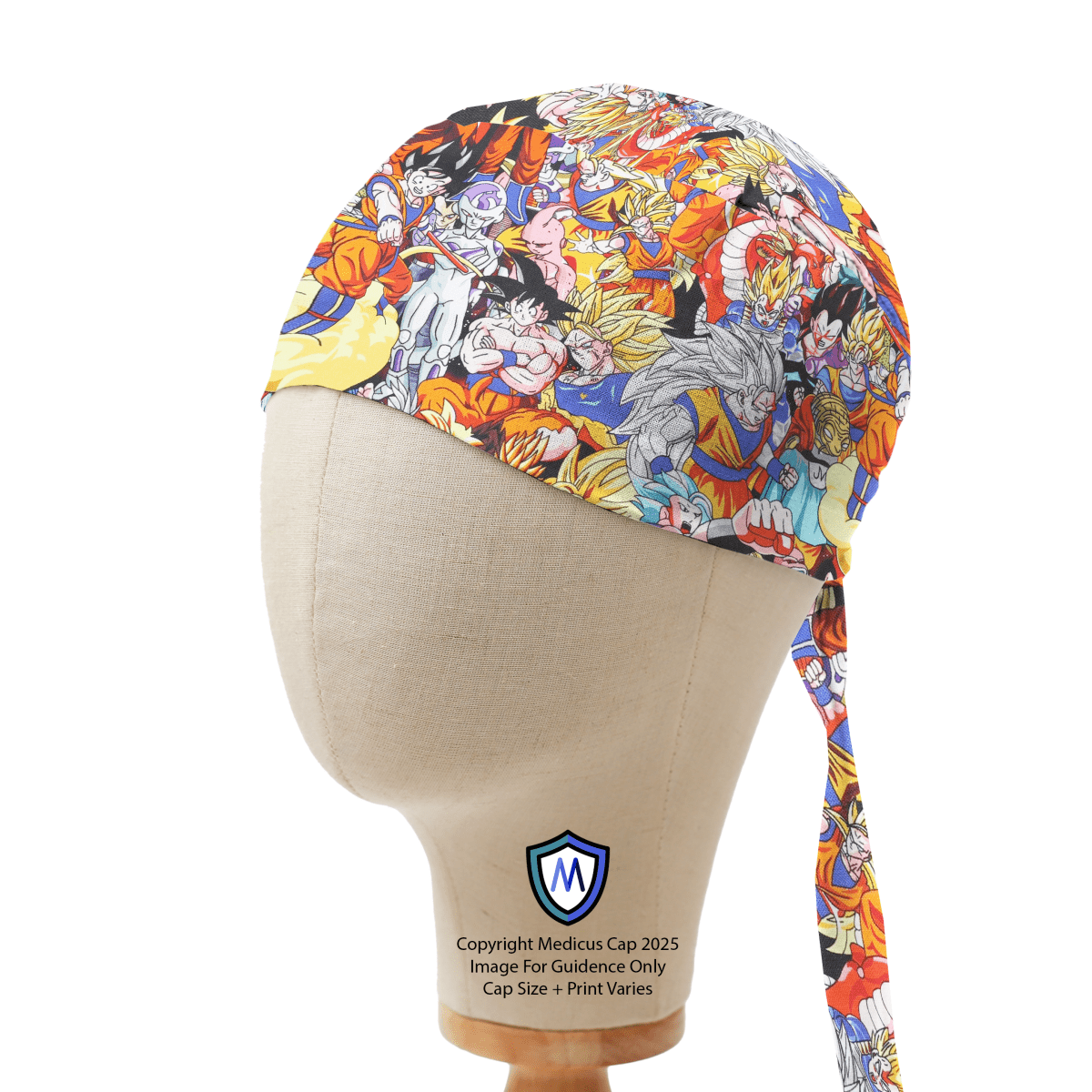 Gorro quirúrgico con ondas japonesas de anime