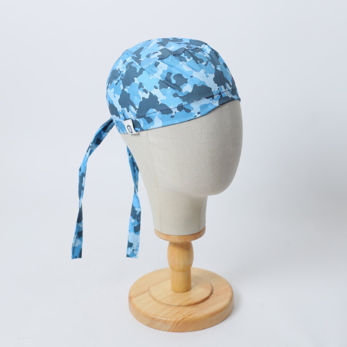 Gorro quirúrgico negro con camuflaje militar