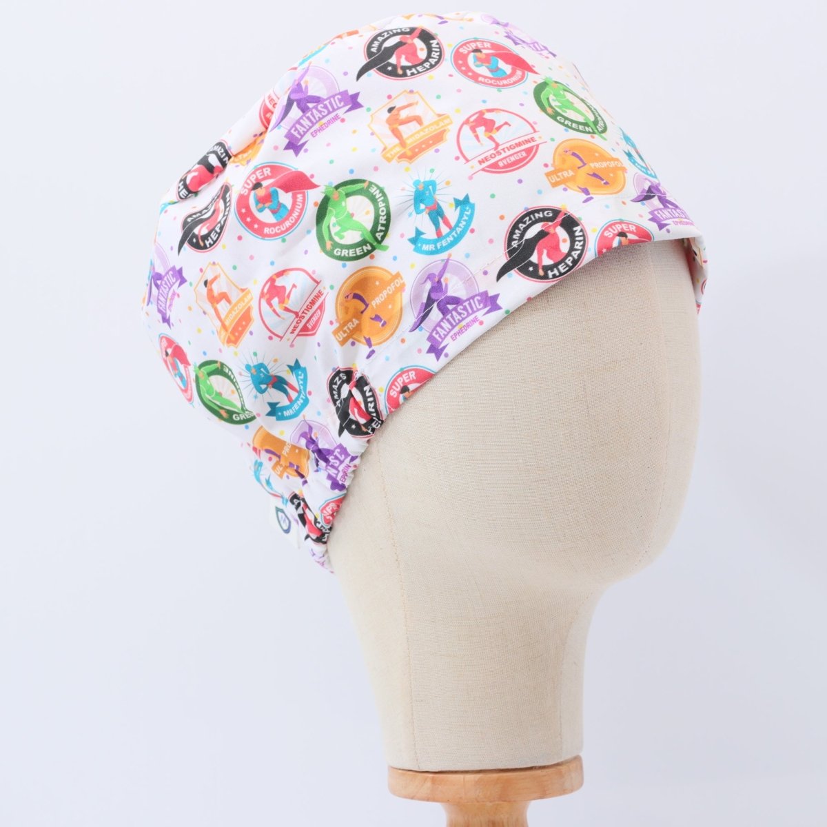 Gorro quirúrgico de superhéroes para anestesistas
