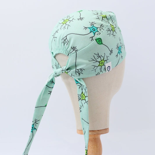 Gorro quirúrgico con red neuronal cerebral