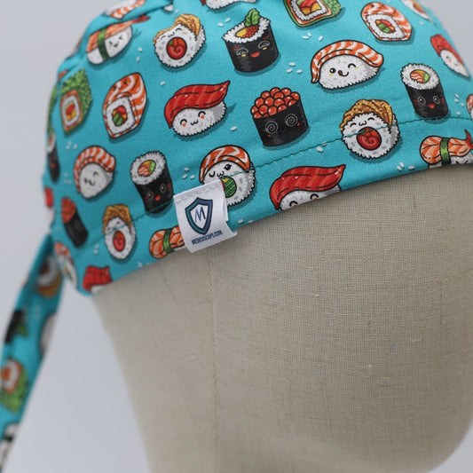 Food Kawaii Sushi Scrub Cap