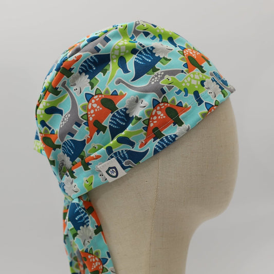 Colourful Dinosaurs Scrub Cap