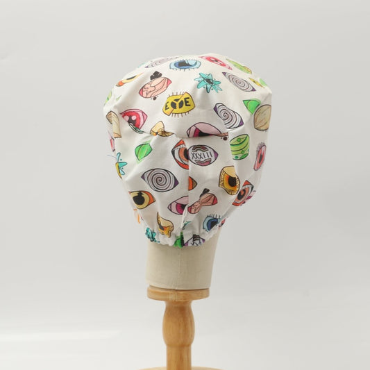 Eyes Abstract Scrub Cap