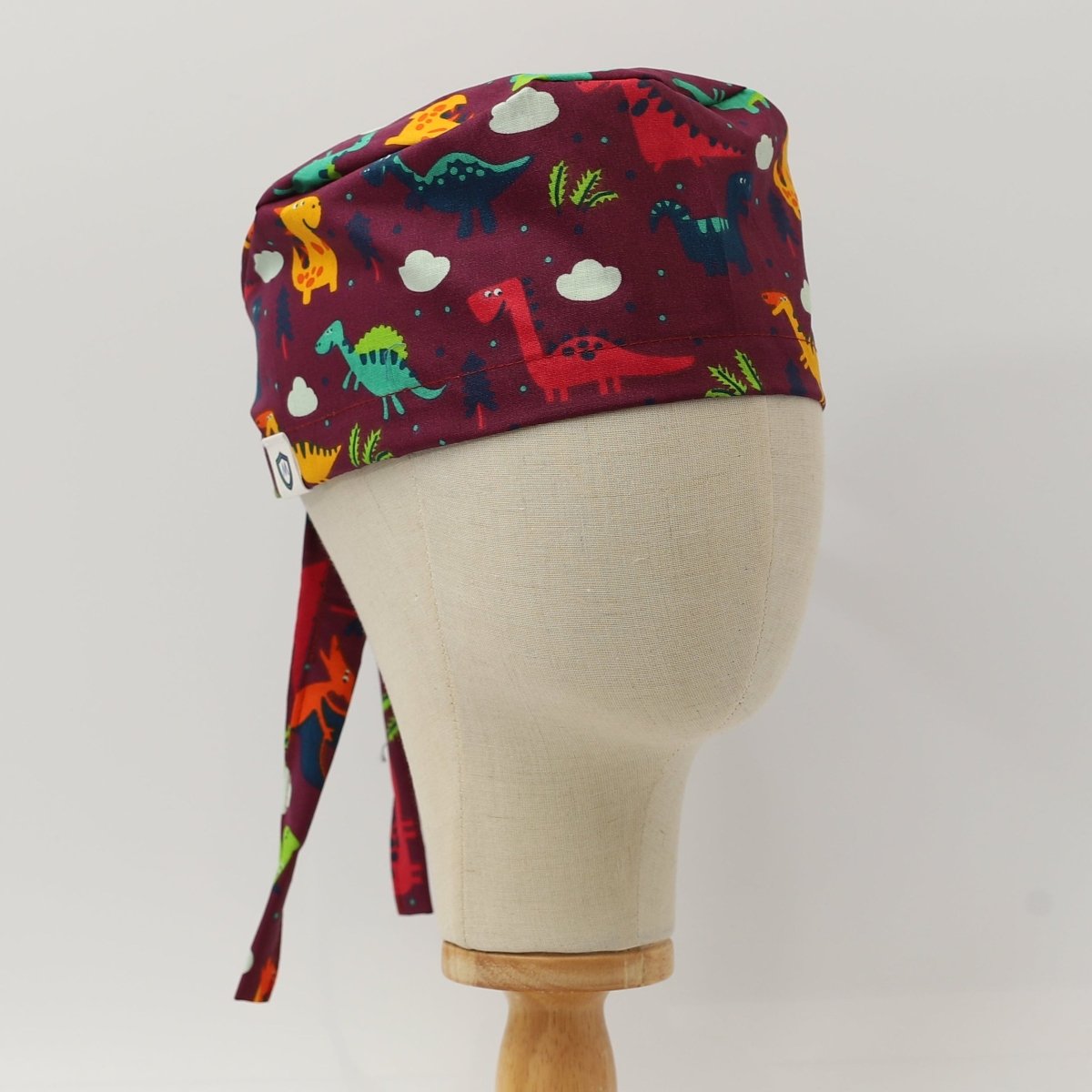Dinosaurs Purple Scrub Cap