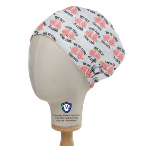 Lung Puns Be-Lung Together Scrub Caps from Medicus Scrub Caps