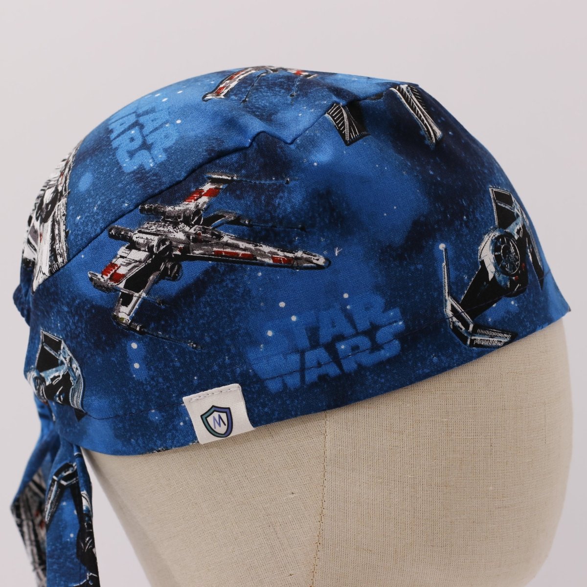 Star Wars Millennium Falcon On Blue Scrub Cap