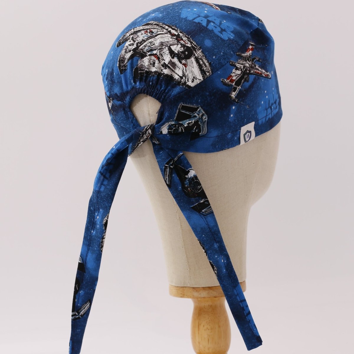 Star Wars Millennium Falcon On Blue Scrub Cap