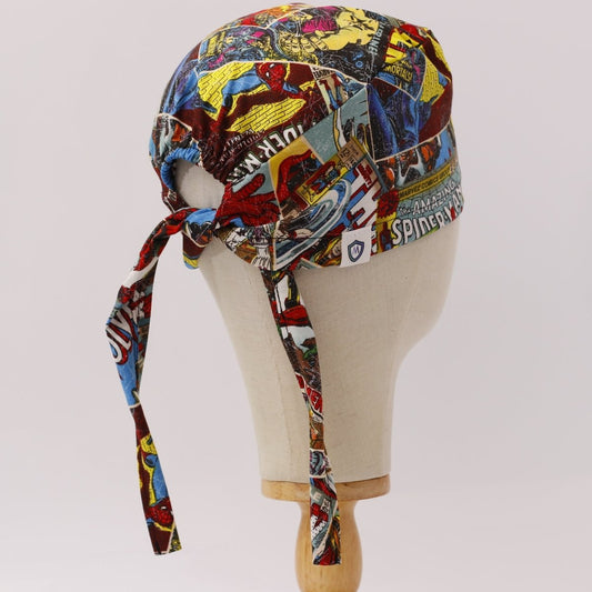 Marvel Comics Spiderman Thor Wolverine Scrub Cap