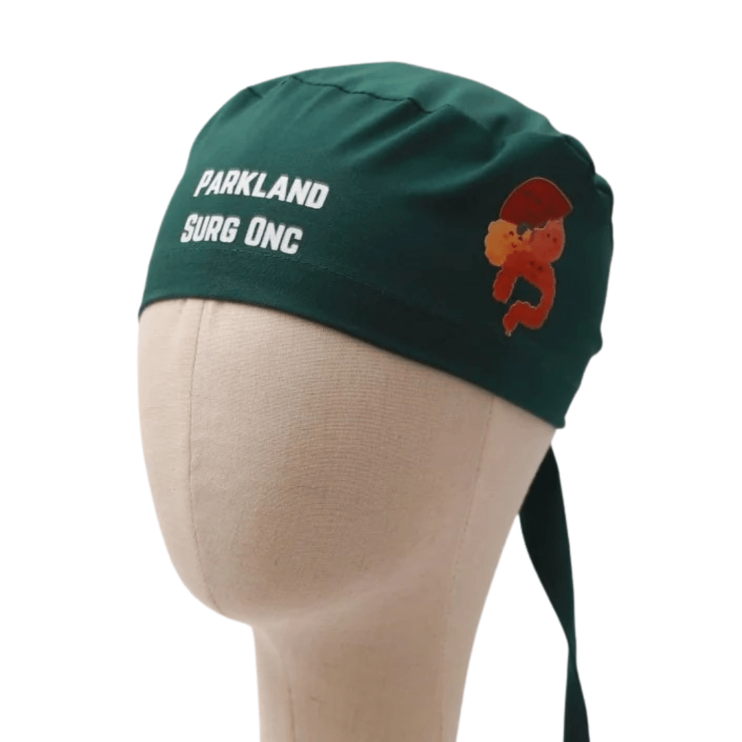 Plain Scrub Cap With Vinyl Transfer