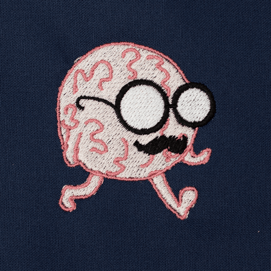 Embroidery - Mr Brain Walking Scrub Cap