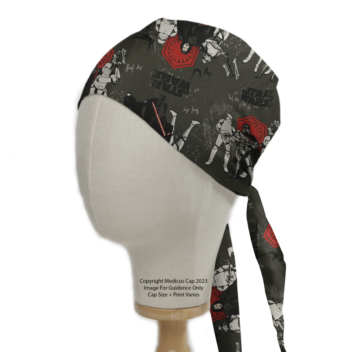Scrub Caps Made With Star Wars Printed Fabric