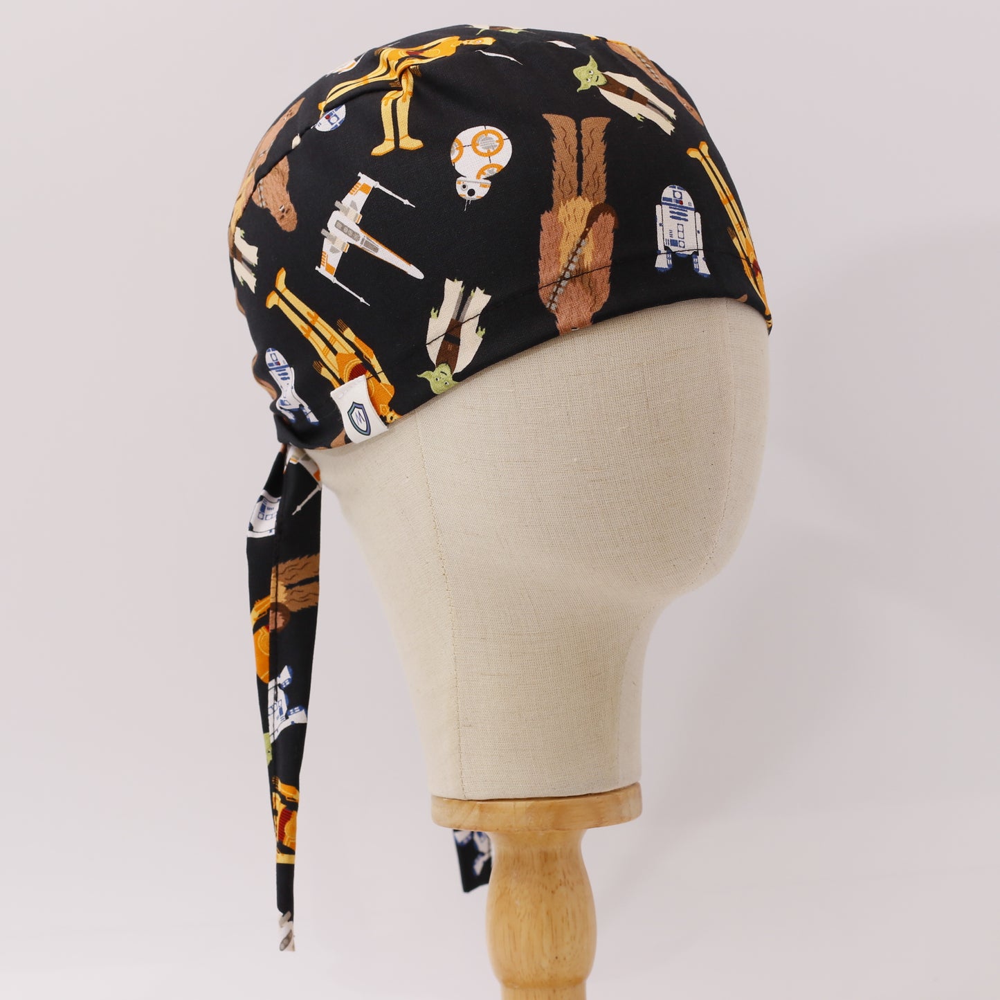 Scrub Caps Made With Star Wars Printed Fabric