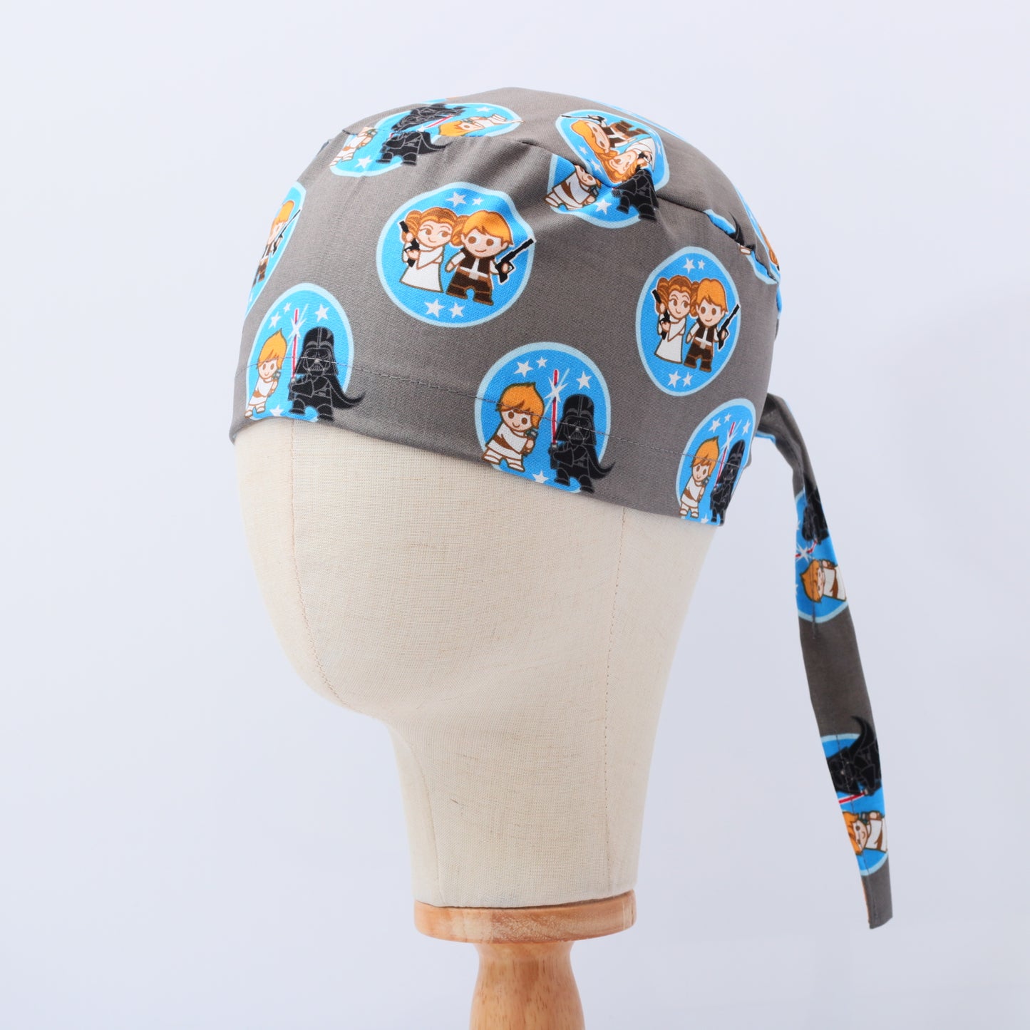 Scrub Caps Made With Star Wars Printed Fabric