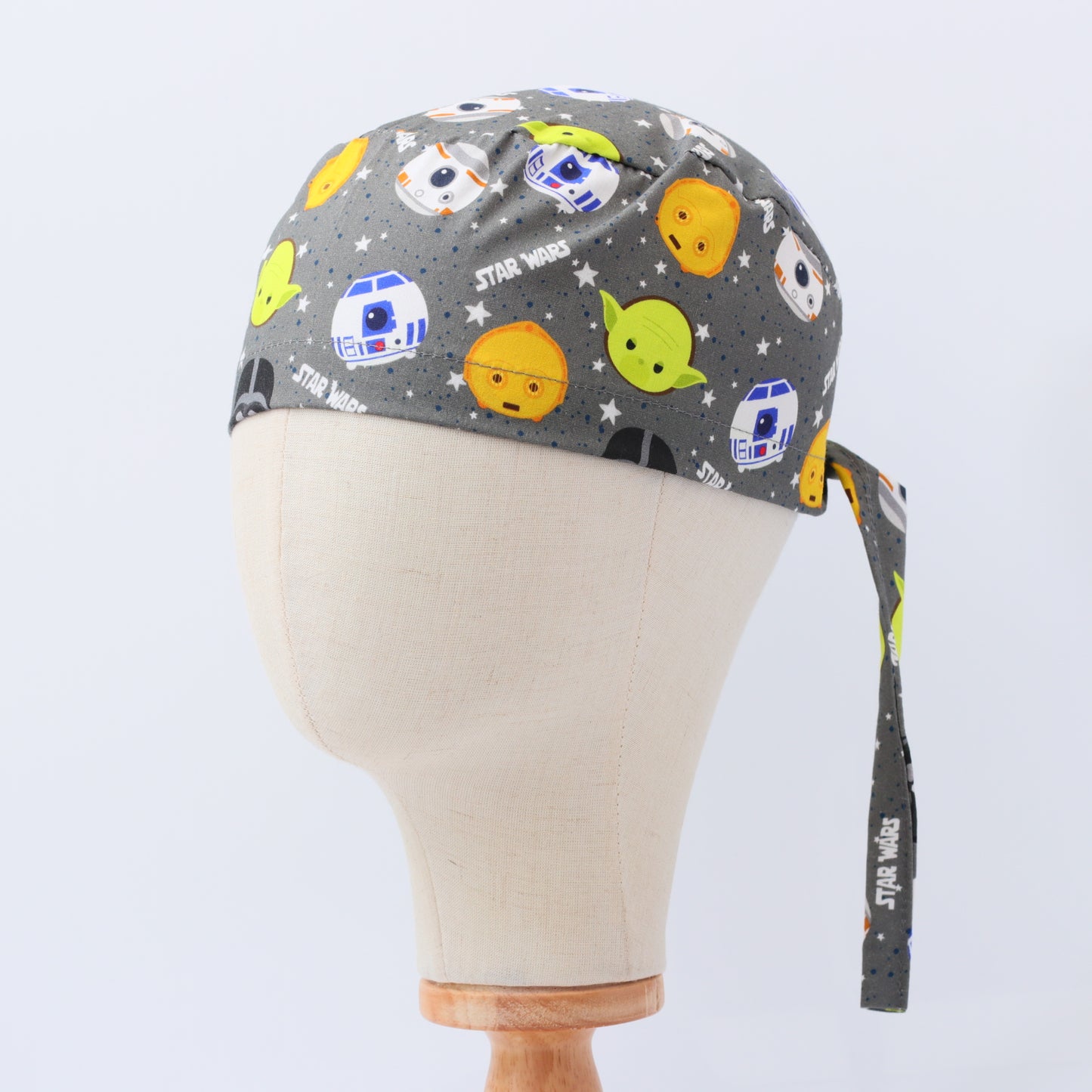 Scrub Caps Made With Star Wars Printed Fabric