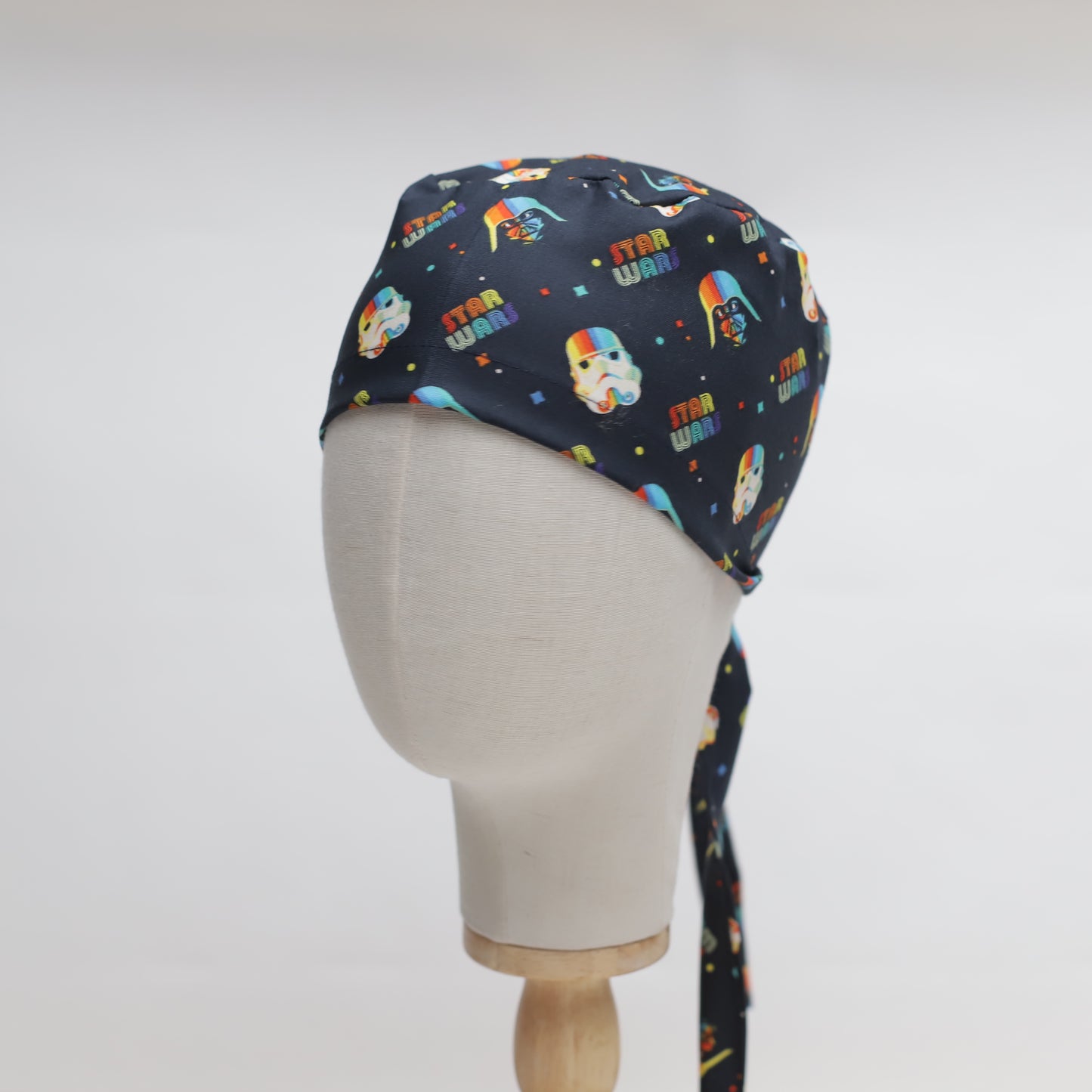 Scrub Caps Made With Star Wars Printed Fabric