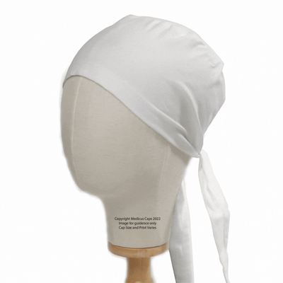 Classic Plain Scrub Caps | XS to 2XL Sizes | 30+ Colours scrub cap shown on mannequin head