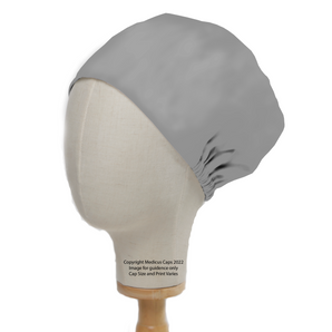 Classic Plain School Grey Scrub Cap | Theatre Hat from Medicus Scrub Caps