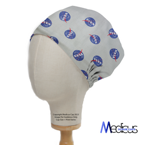 Space NASA Logos Circles Scrub Cap from Medicus Scrub Caps