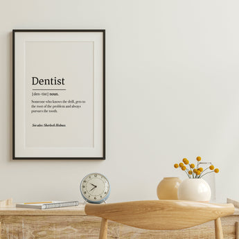 Poster - Dentist Definition Poster / Digital Download from Medicus Scrub Caps