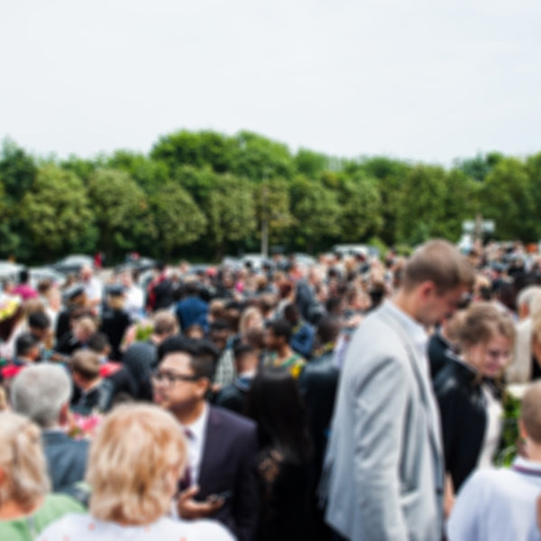 Large crowd of people gathered at an event