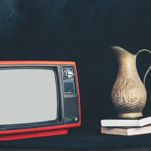 Retro vintage television set