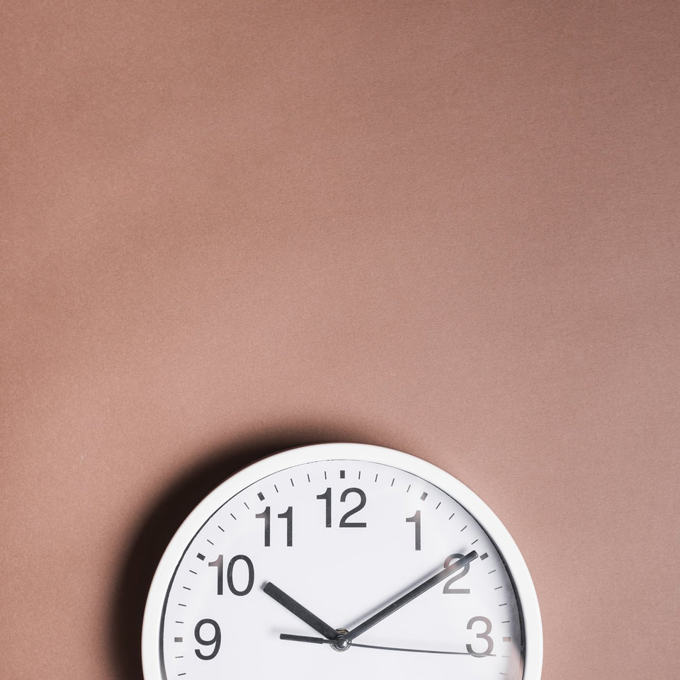 Clock representing time of day