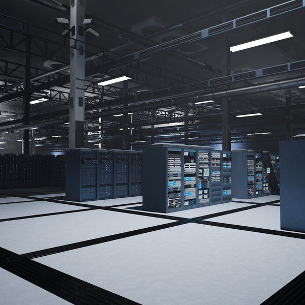 Server room data centre aisle