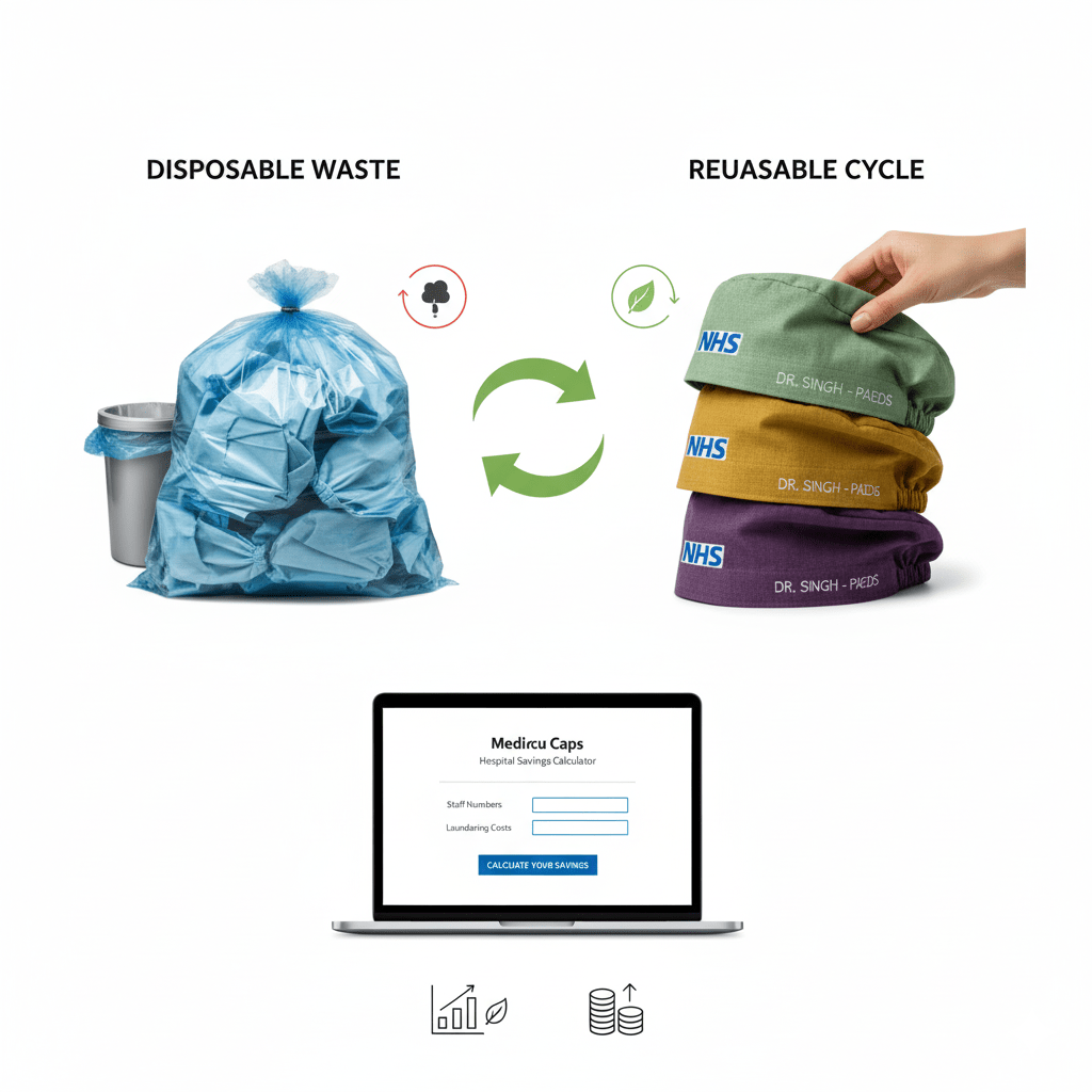 Beyond Carbon: How Reusable Scrub Caps Transform Hospital Waste into Better Care