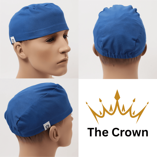 The Crown scrub cap style by Medicus Caps designed for comfort and coverage