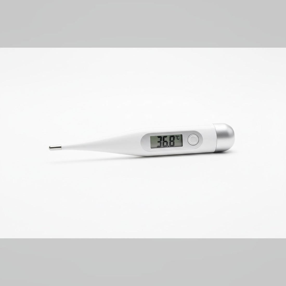 Clinical thermometer showing core body temperature drop linked to surgical site infection risk