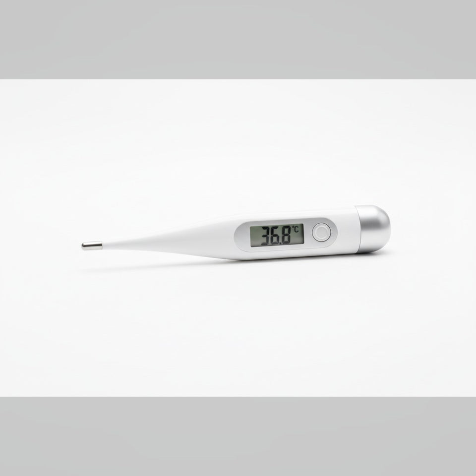 Clinical thermometer showing core body temperature drop linked to surgical site infection risk