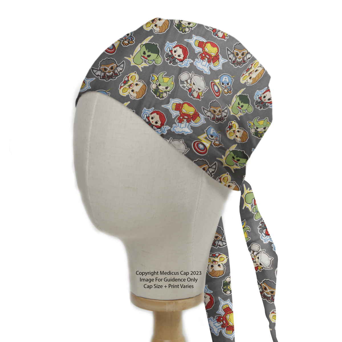 Marvel Comic Themed Scrub Caps - Medicus Custom Scrub Caps