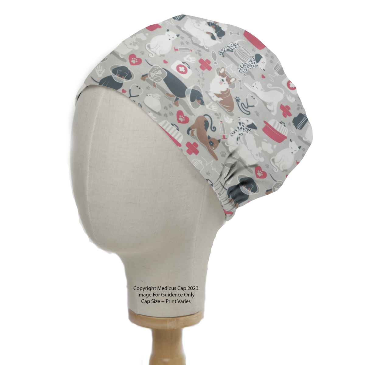 Cat Scrub Caps - Medicus Custom Scrub Caps
