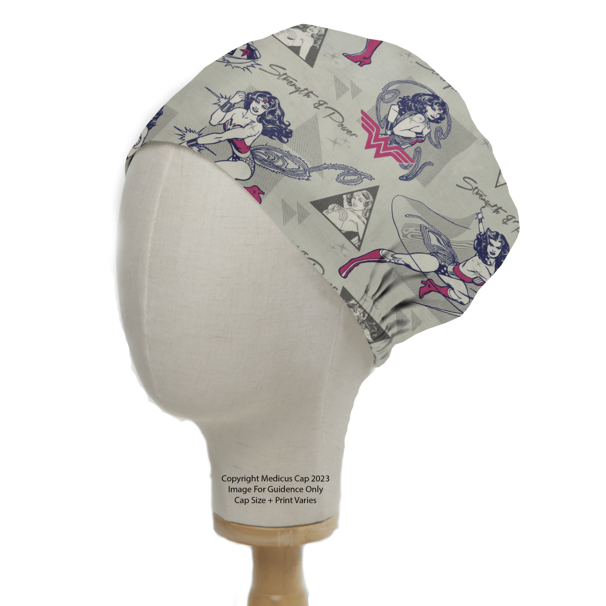 Female Superhero Scrub Caps - Medicus Custom Scrub Caps
