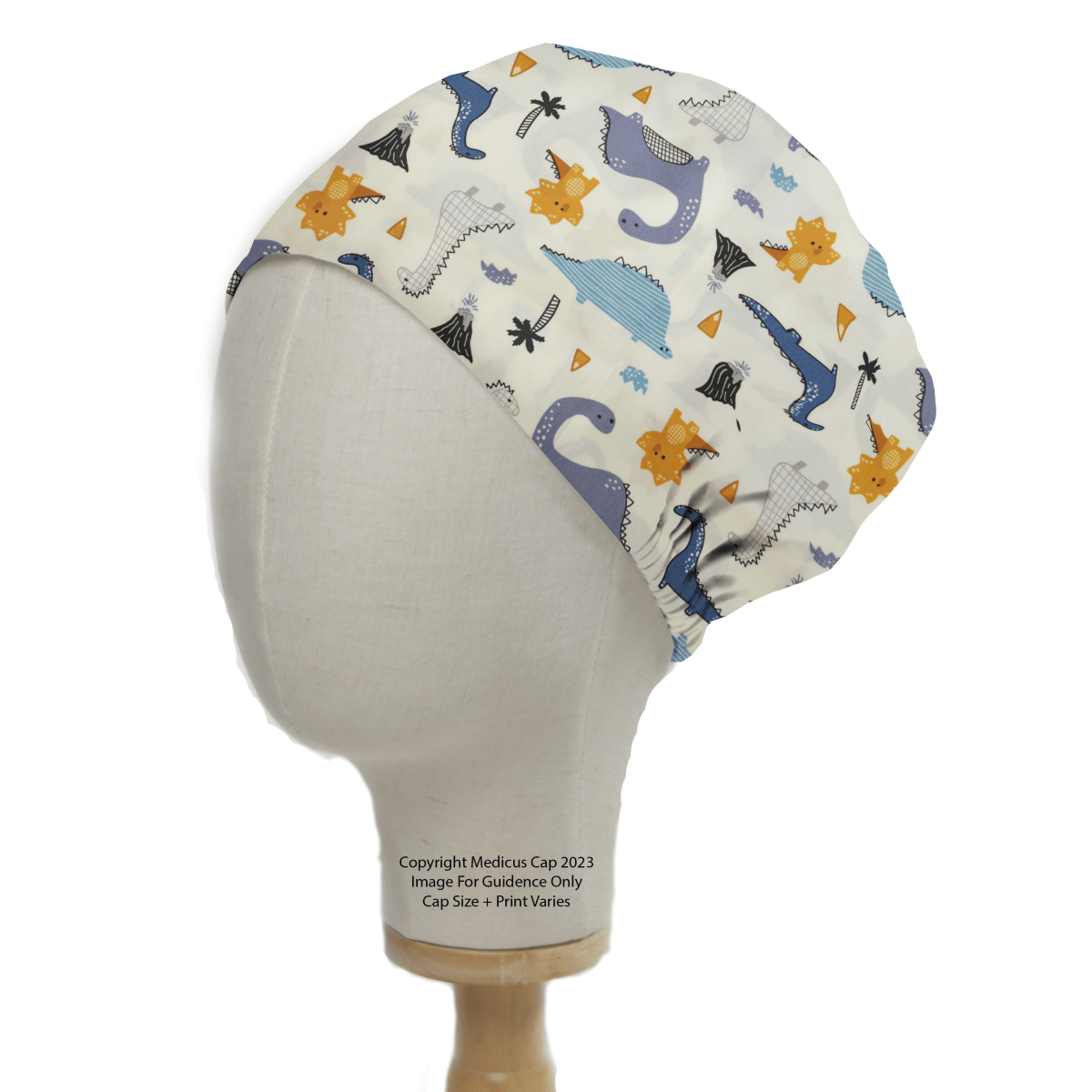 Dinosaur Scrub Caps - Medicus Custom Scrub Caps