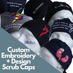 Popular Scrub Cap Customisations