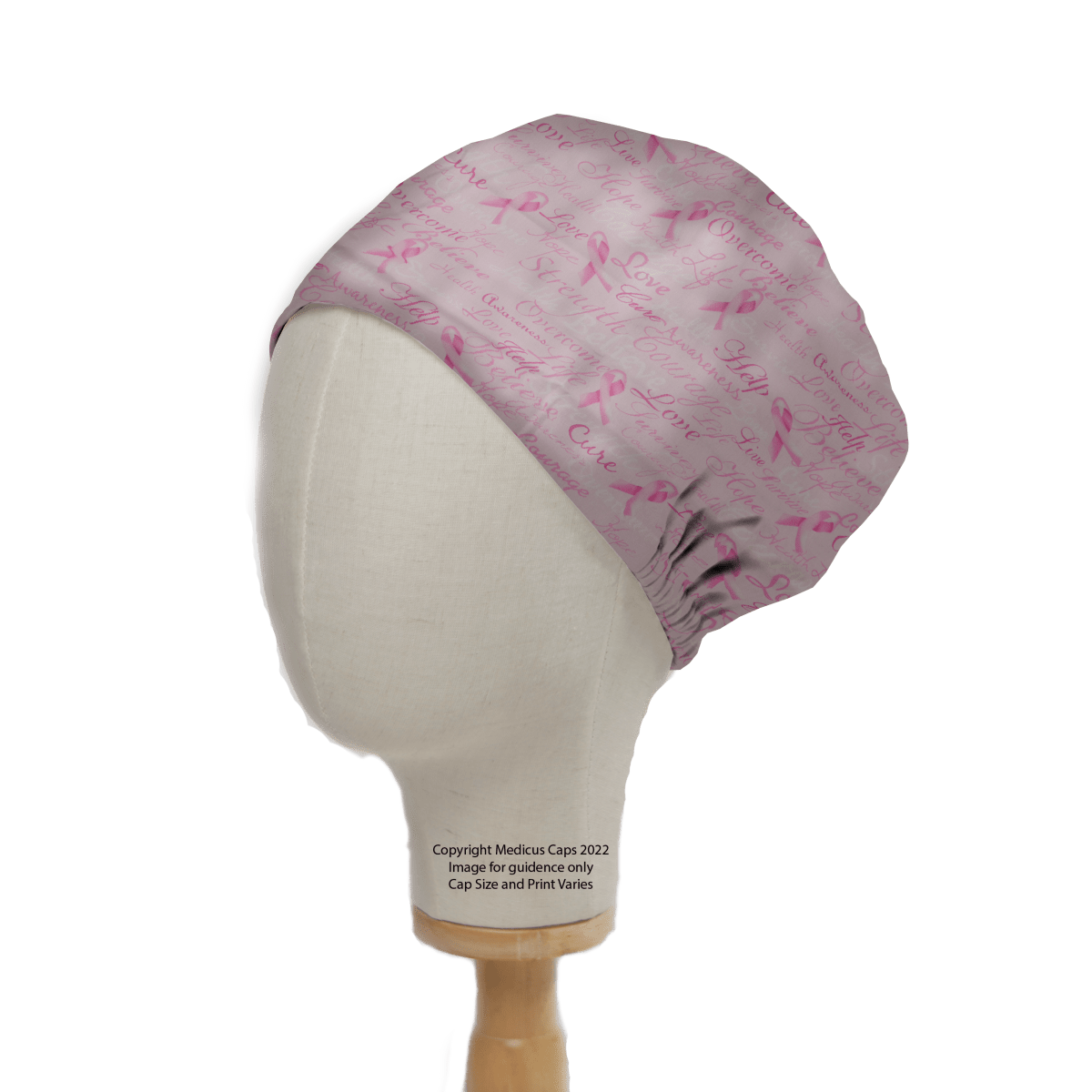 Cancer Awareness Scrub Caps - Medicus Custom Scrub Caps