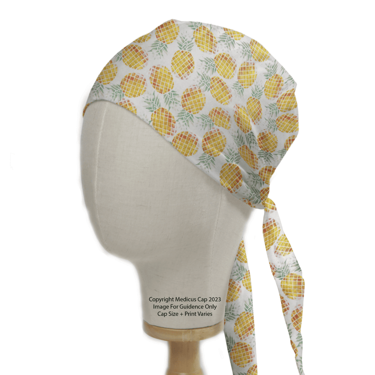 Pineapple Scrub Caps - Medicus Custom Scrub Caps
