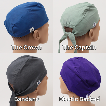 The Crown Scrub Cap | Reusable | 30+ Colours