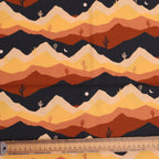 Abstract Desert Cactus Landscape scrub cap fabric pattern close-up