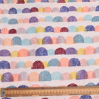 Abstract Gum Drops Sugar scrub cap fabric pattern close-up