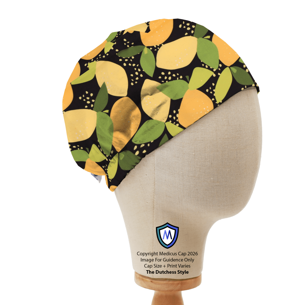 Gorro quirúrgico con diseño de nubes y estrellas abstractas