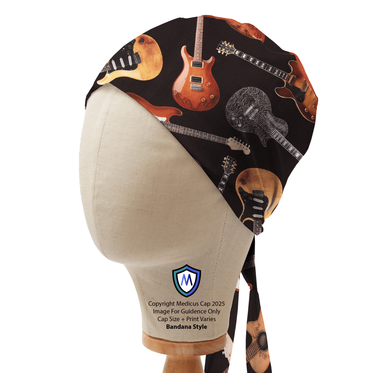 Guitars Acoustic Electric Music Scrub Cap