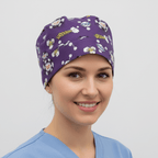 Anaesthetist Gas Passer scrub cap shown on model