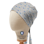 Anesthetist Send Send Send scrub cap in Bandana tie-back style