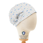 Anesthetist Send Send Send scrub cap pattern shown flat