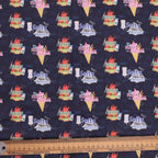 Anesthetist Spicy & Salty Saline scrub cap fabric pattern close-up